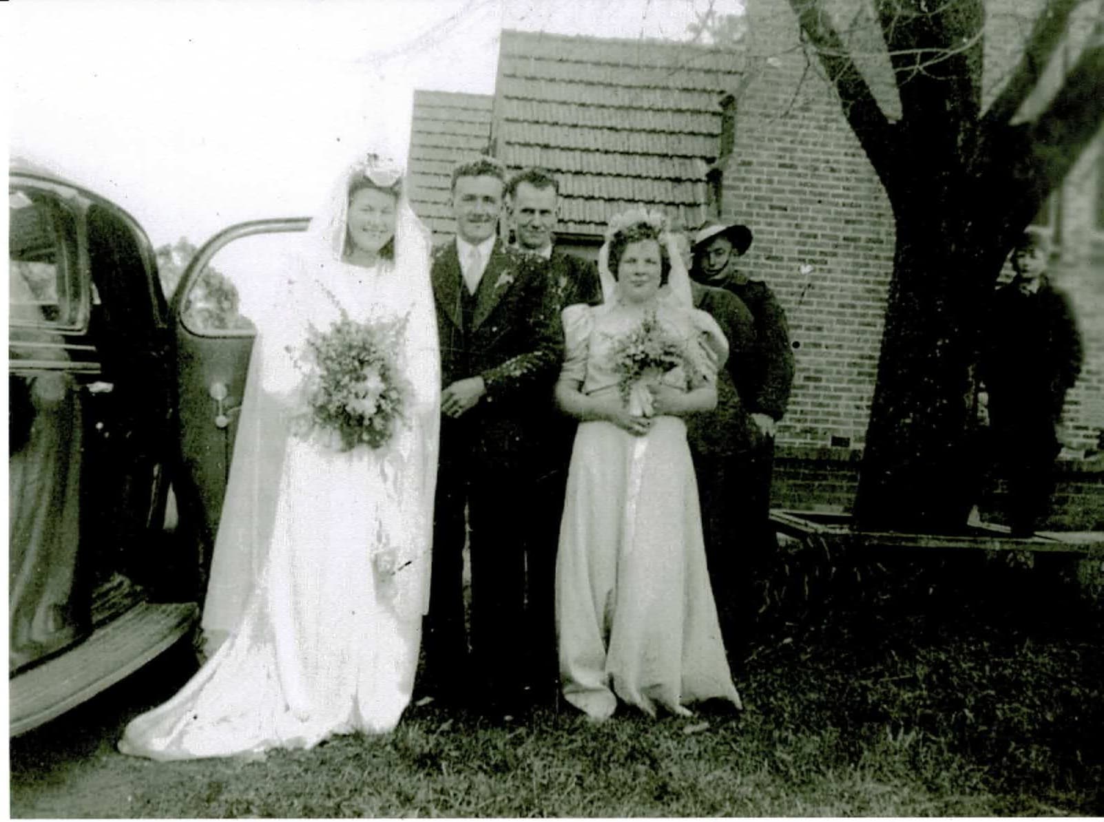 Bert and Rose's wedding, 1945