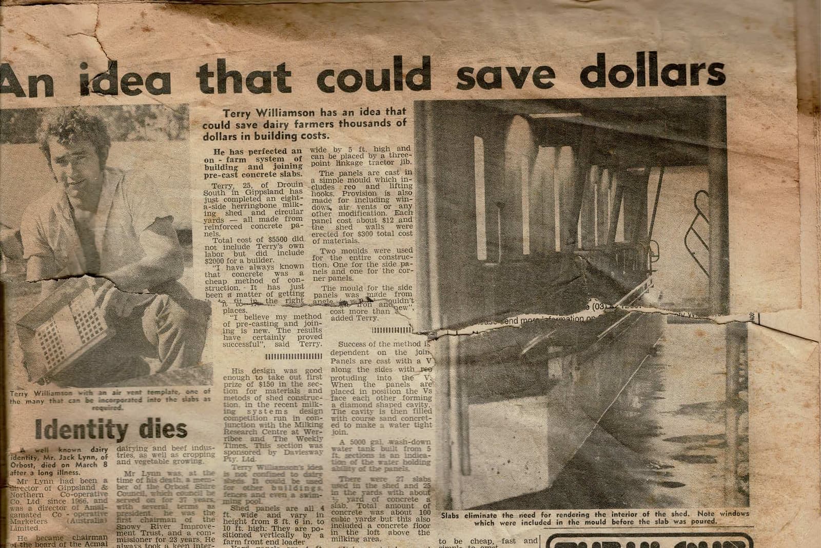 Weekly Times article, March 1976
